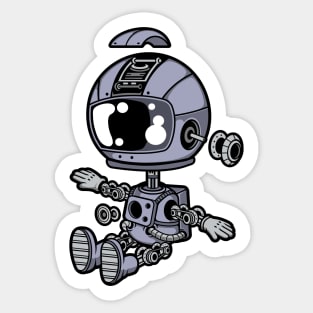 Astronaut Robot Sticker